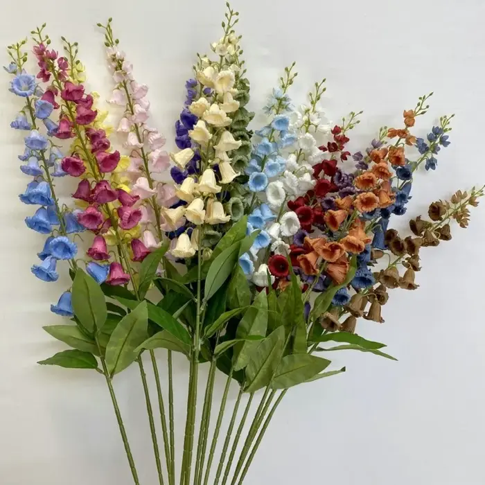 Nouvelles longues tiges de lys artificiels en soie