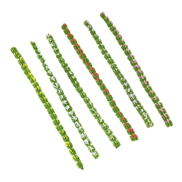 Ajoutez une touche de la nature à votre modèle de paysage avec des bandes d'arbustes mixtes de fleurs sauvages