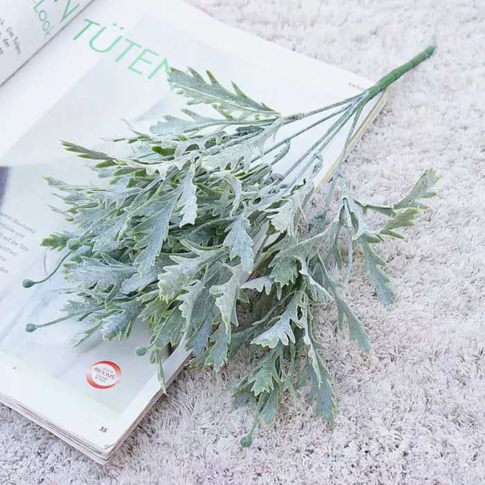 Plante de fleur artificielle de cuir chevelu de chrysanthème pour la maison, vase de mur, décoration