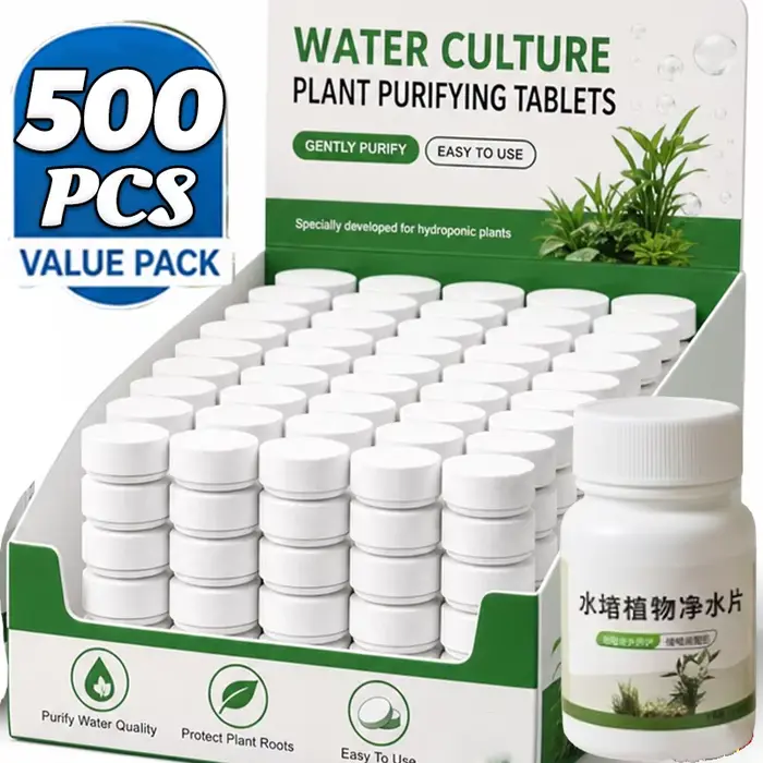 Comprimés de purification d'eau pour plantes hydroponiques