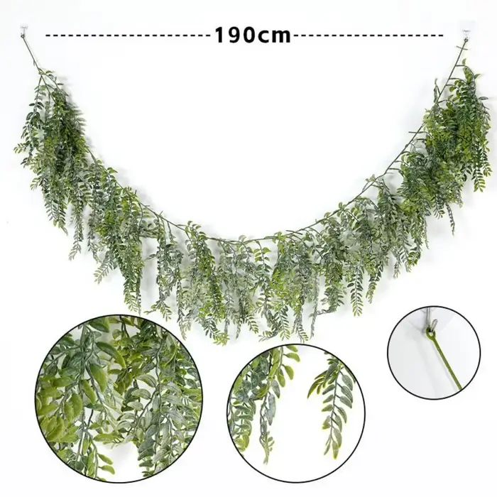Plante artificielle verte en vigne de 190 cm