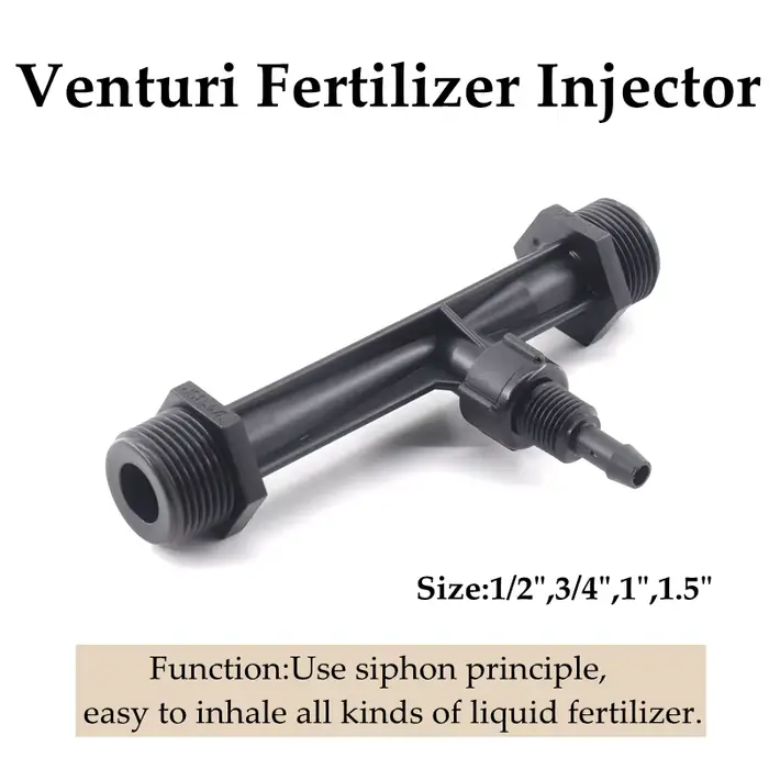 Kit d'injecteur d'engrais Venturi d'irrigation 1/2 "3/4" 1 "1.5 ", dispositif d'utilisation d'engrai