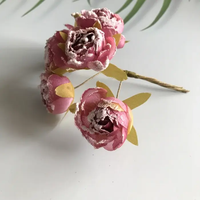 Roses artificielles pour Bouquet de mariée