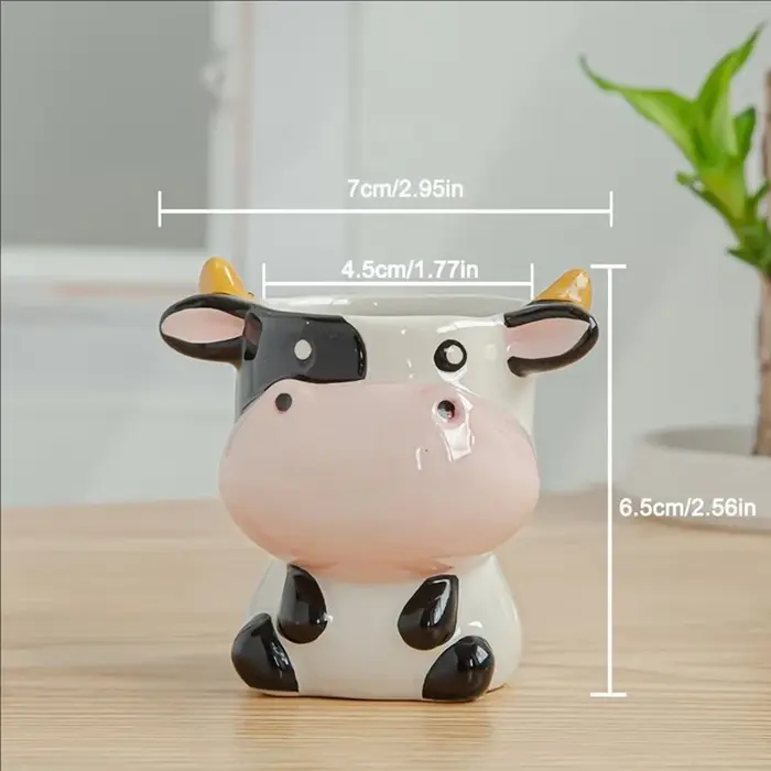 1 pot à plantes en céramique à thème animalier mignon