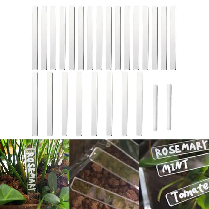 Étiquettes de plantes en acrylique