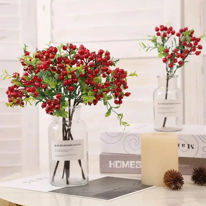 Bouquet Artificiel de Baies de Myrtille