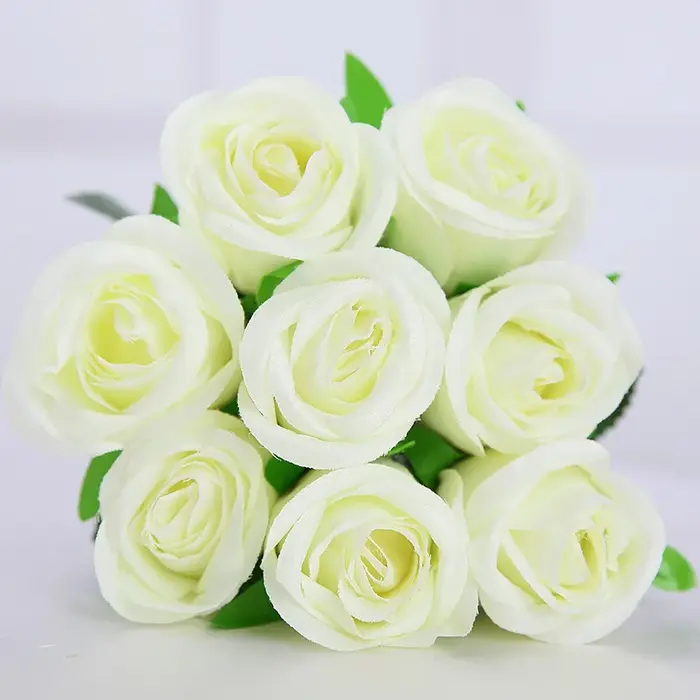 Fleurs artificielles en soie jaune Real Touch