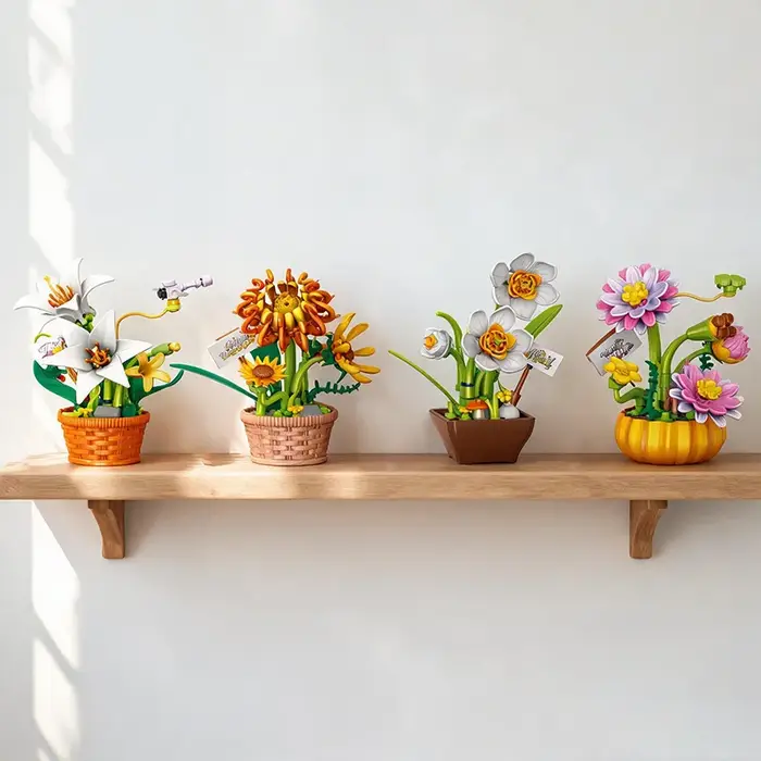 Petites plantes en pot style Ins