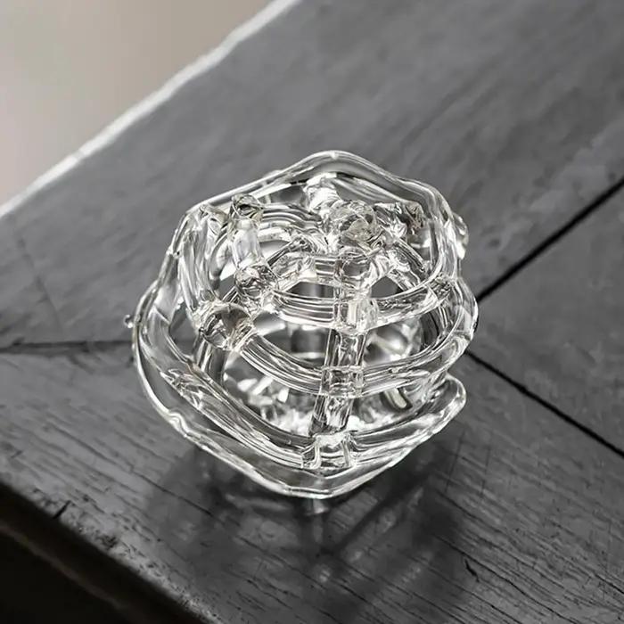 Vase à fleurs en verre Zen