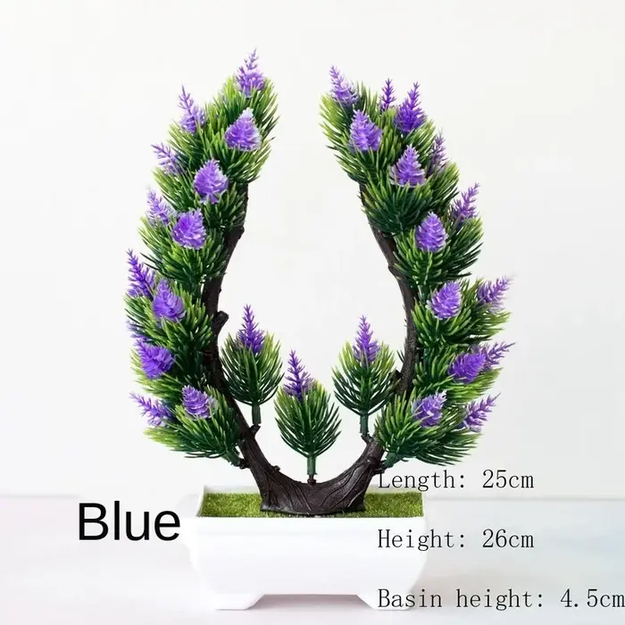 Plantes artificielles bonsaï en verre