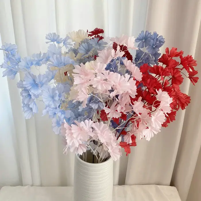 Fleur lilas artificielle en soie