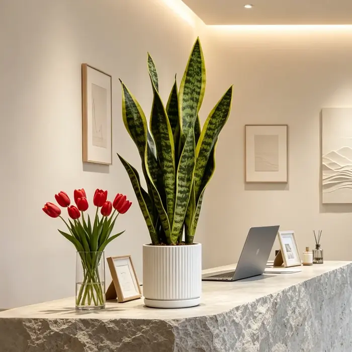 Plantes artificielles Sansevieria 31/37cm