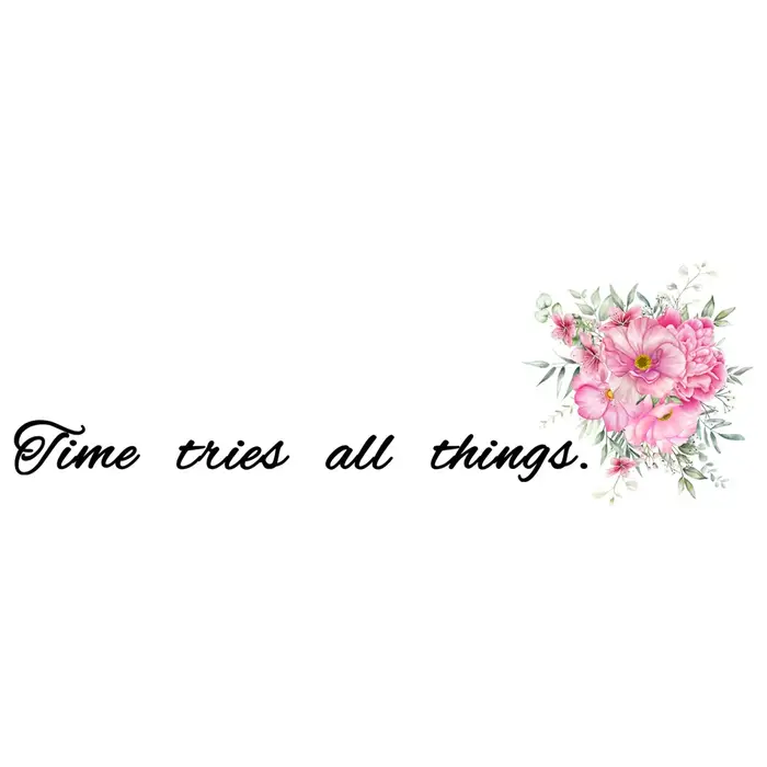 Autocollant mural avec citations inspirantes de fleurs