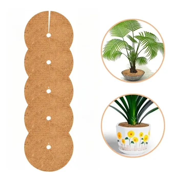 Protecteur d'anneau de paillis d'arbre en fibre de coco naturelle