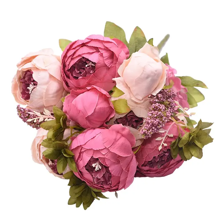 Bouquet de Fausses Fleurs en Soie