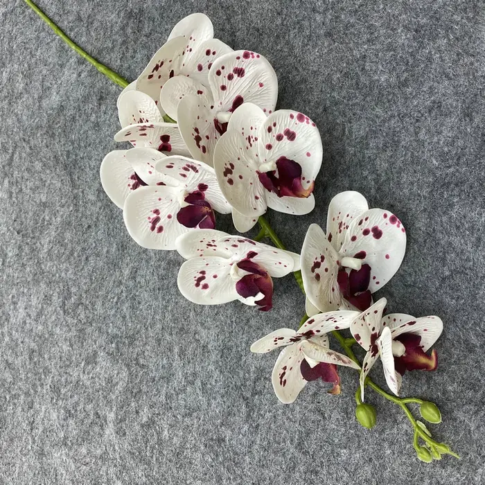 Nouvelle fleur artificielle 9 têtes orchidée papillon longue branche pour salon décor de mariage Table d'hôtel vraie touche faux Floral