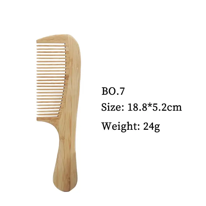 1 peigne en bambou naturel et bois
