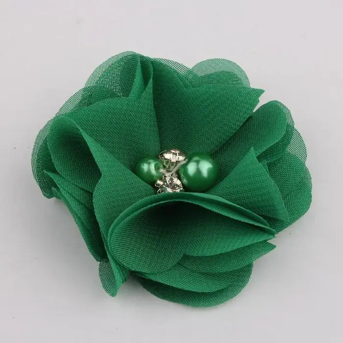Mini fleurs artificielles en tissu mousseline de soie, 10 pièces, 2 pouces, 35 couleurs, pour Invita