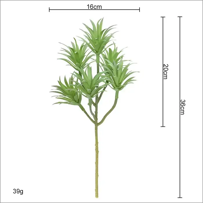 Plante artificielle en plastique
