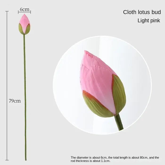 Feuille de fleur de Lotus artificielle 75cm, dosette de Lotus, décoration de maison, Vase de salon, 