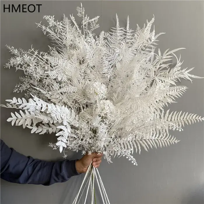 Série Blanche : Fleurs et feuilles artificielles pour arrangements floraux DIY