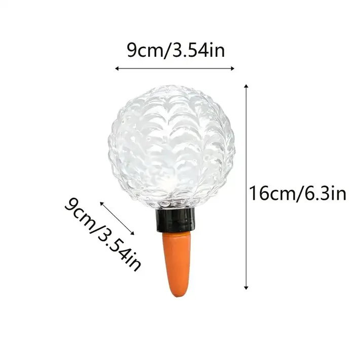 Globes d'arrosage pour plantes 300 ml, pics d'irrigation goutte-à-goutte automatiques, insert auto-a