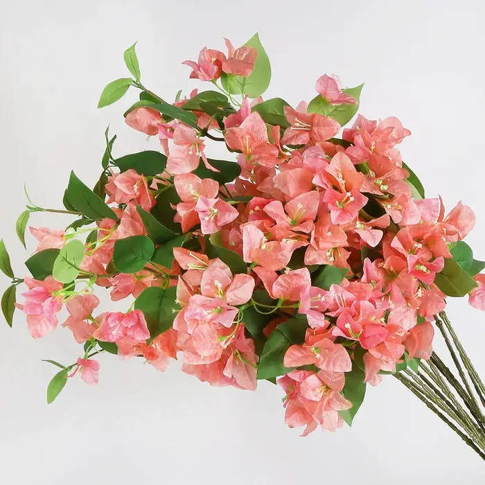 Fleur artificielle Bougainvillea vignes Branches fausses plantes longue tige