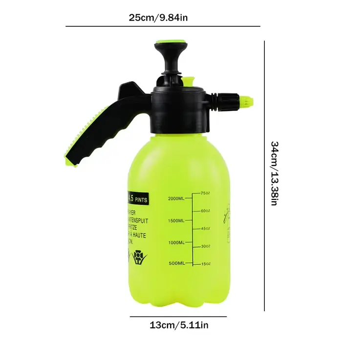 Pulvérisateur de jardin avec pompe à eau, bouteille de pulvérisation de plantes à sangle réglable, p