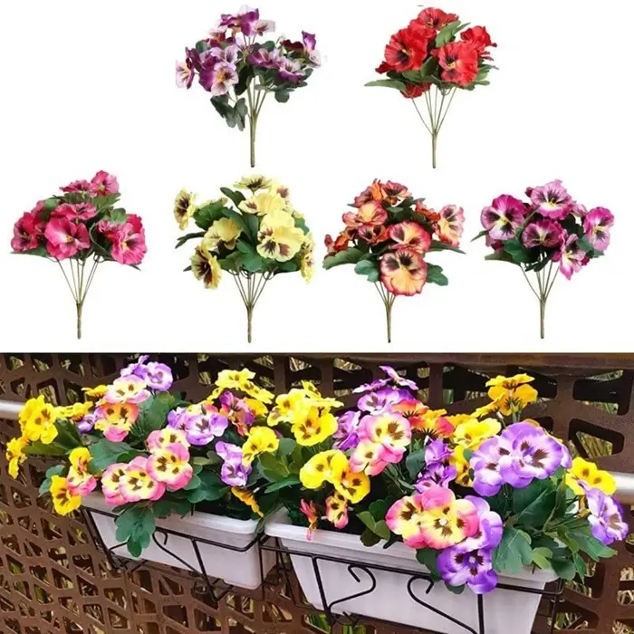 Fleurs artificielles de pensée