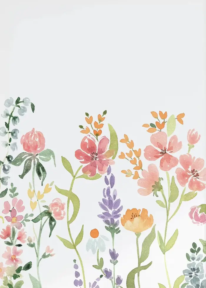 Affiches d'art mural bohème sur toile, motifs floraux botaniques et fleurs sauvages en aquarelle, po