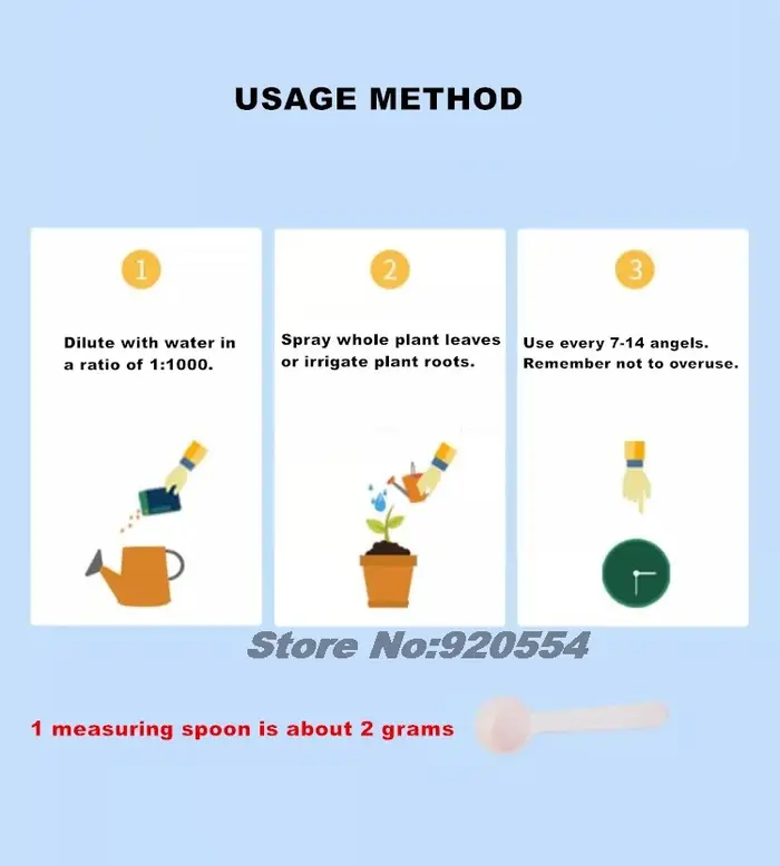 100g Monopotassium Phosphate MKP engrais Soluble dans l'eau floraison Booster pour fleurs Fruits et légumes | Aliment