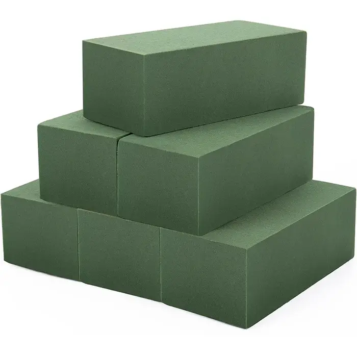 Mousse de fleurs carrée verte pour arrangements floraux