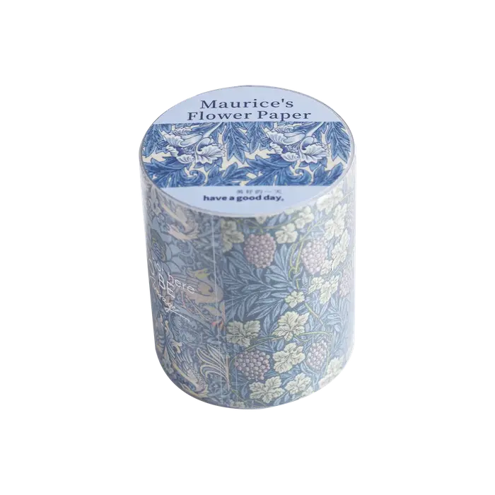Série de papier floral Maurice : Ruban adhésif paysager à motifs végétaux vintage