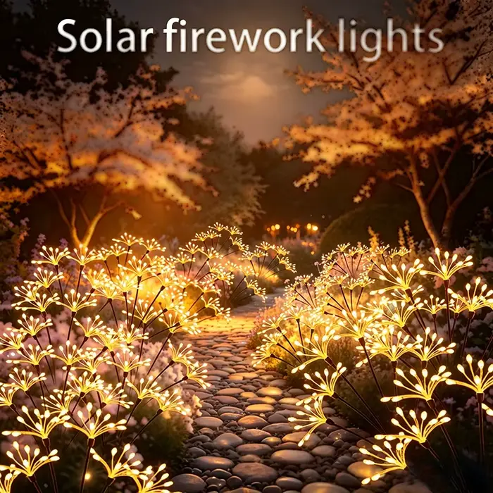 Lampes solaires féeriques en forme de fleurs