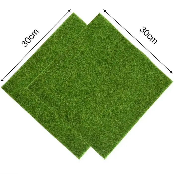 Simulation de prairie artificielle 30x30cm, fausse mousse, faux Tturf, petite cour, aménagement de s