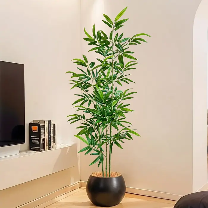 Bambou artificiel vert