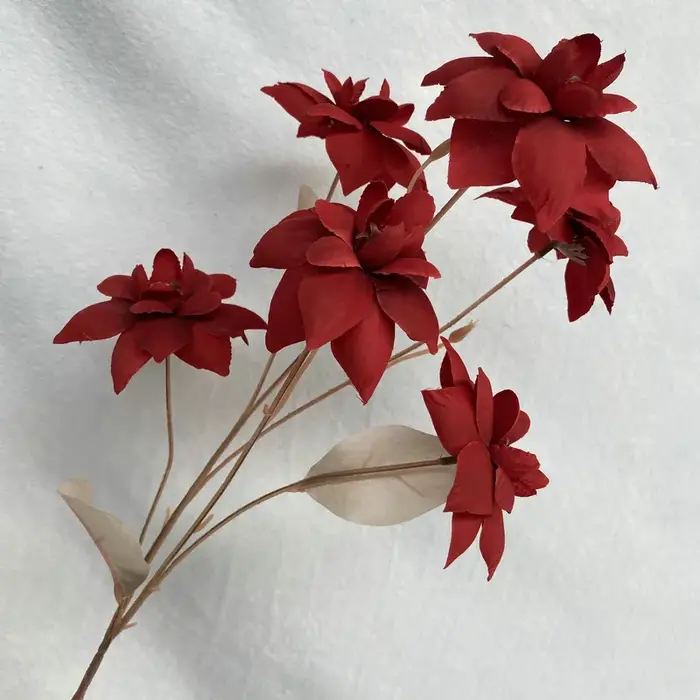 75 cm 6 têtes/branche tissu fleur pas cher décoration soie fleur nouvelles fleurs artificielles mari