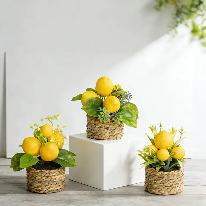 Plantes de citron artificielles