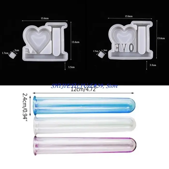E21f Love Flower Vase Hydroponic Plant Propagation Station Moule silicone