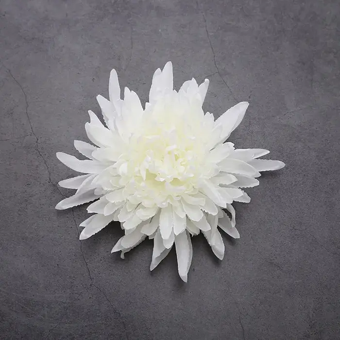 Tête de chrysanthème d'acacia doré de style européen simulé, injFlower sauvage, accessoire de décora