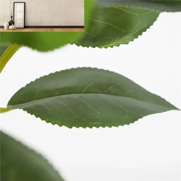 Arbre de camélia artificiel simulé en soie rouge | Décorations de fenêtre de jardin et de magasin de maison de vacances
