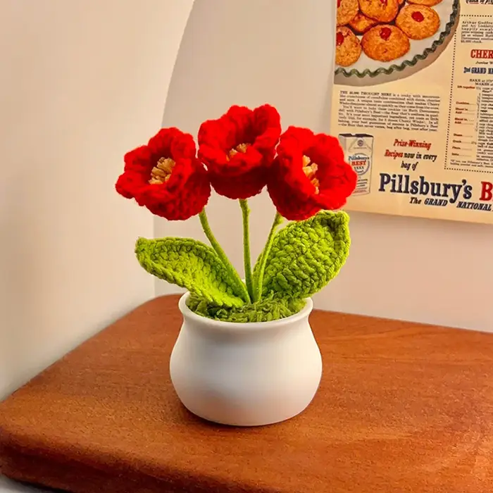 Jolies fleurs au crochet faites à la main