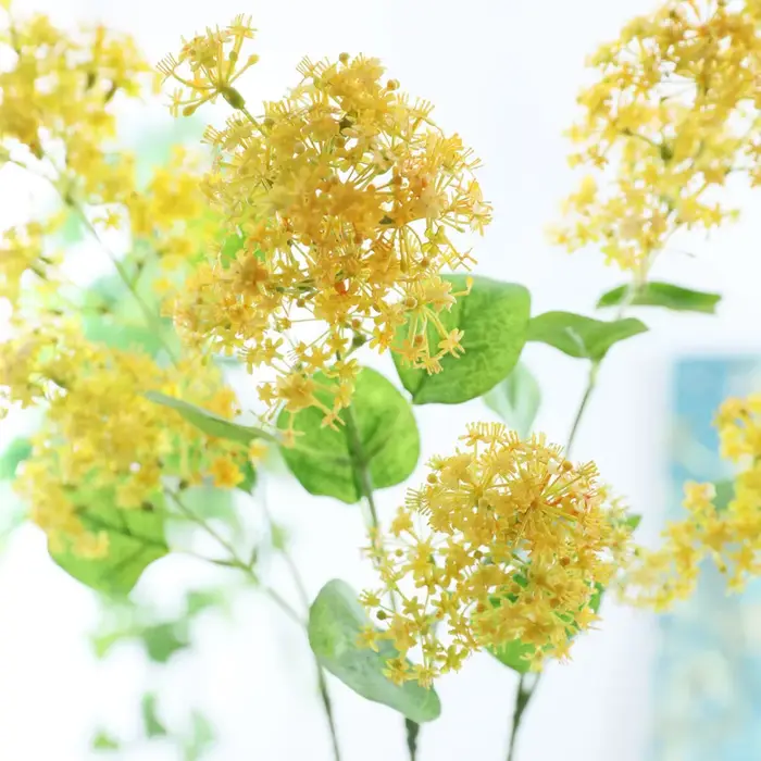 Fausses Fleurs d'Hortensia Artificielles à 2 Têtes