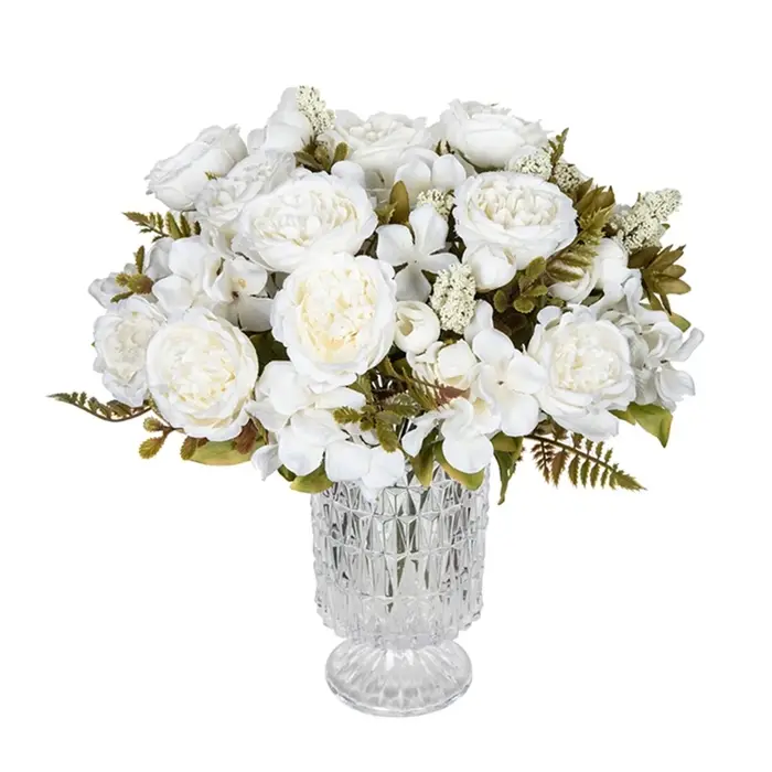 Fleurs artificielles Festival Couronne De Mariage Jardin Rose Bud Arch Faux Pivoine Bouquet Vase Chambre Décoration De La Maison En Soie Hortensia Prop