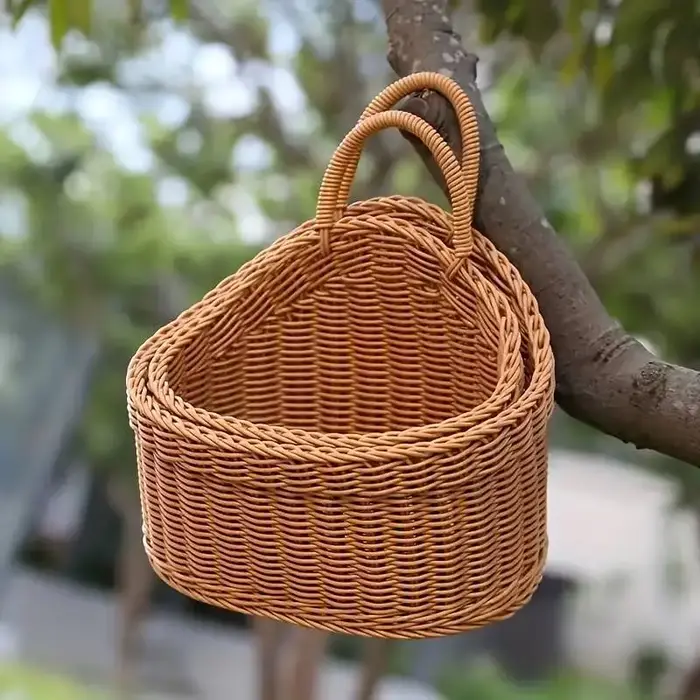 Panier de rangement tissé de Style ferme rustique