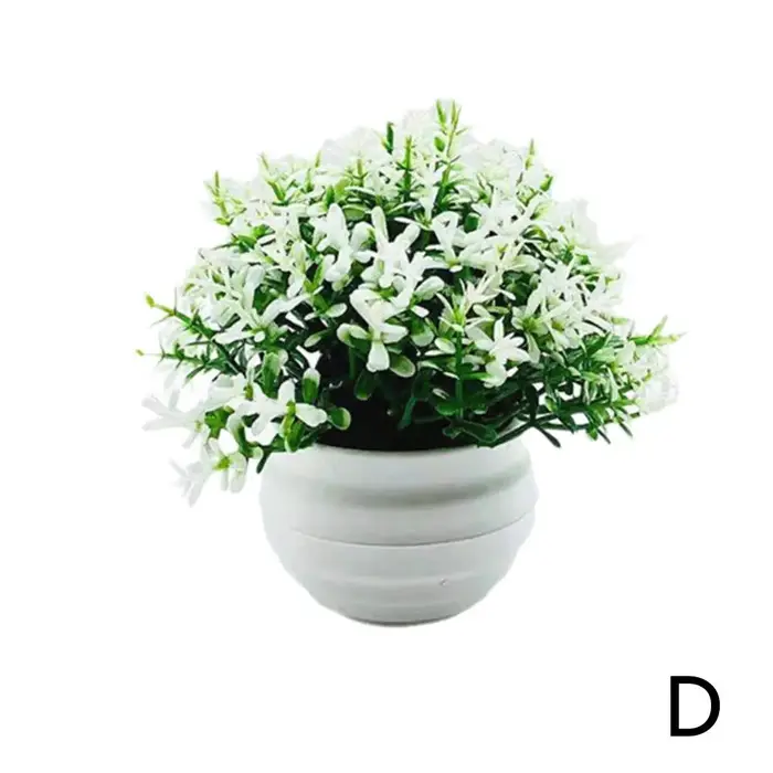 Plante Artificielle Bonsaï de Bureau, Petite Plante Décorative en Pot pour Cuisine, Chambre, Bureau,