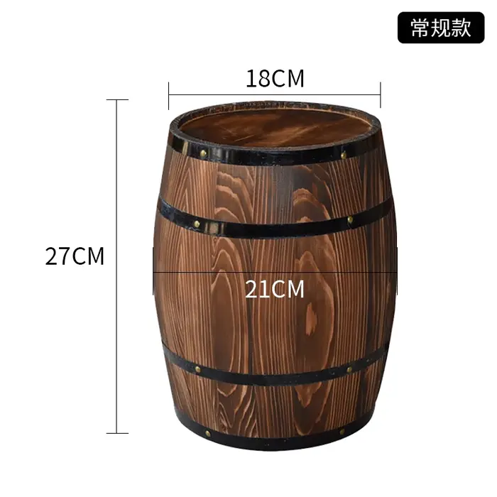 Décor rustique de baril de vin