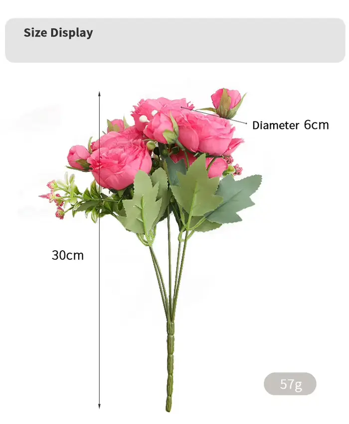 Bouquet de Roses Artificielles Romantiques