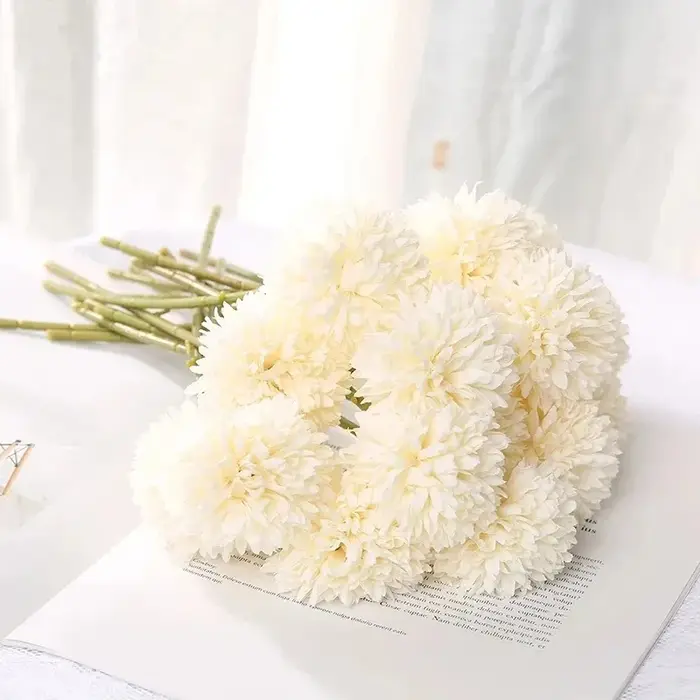 Bouquet de fleurs d'hortensia artificielles, 5 pièces, décoration de salon, de maison, Vase à faire 
