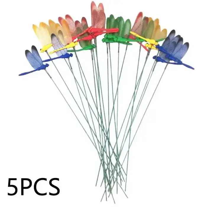 Décoration de lit de fleurs 3D en forme de libellule, ornement réaliste coloré et imperméable pour j